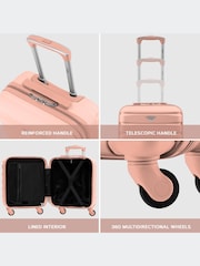 Flight Knight EasyJet Underseat 45x36x20cm 4 Wheel ABS Hard Case Cabin Carry On Suitcase Set Of 2 - Image 4 of 8