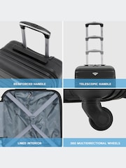 Flight Knight EasyJet Underseat 45x36x20cm 4 Wheel ABS Hard Case Cabin Carry On Suitcase Set Of 2 - Image 5 of 8