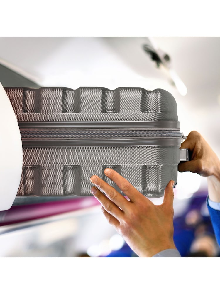 Flight Knight EasyJet Overhead 55x35x20cm Hard Shell Cabin Carry On Case Suitcase Set Of 2 - Image 7 of 7