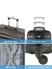 Flight Knight EasyJet Overhead 55x35x20cm Hard Shell Cabin Carry On Case Suitcase Set Of 2 - Image 3 of 8