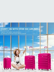 Flight Knight Large Hardcase Lightweight Check In Suitcase With 4 Wheels - Image 6 of 6