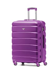 Flight Knight Purple Medium Hardcase Lightweight Check In Suitcase With 4 Wheels - Image 1 of 7