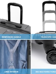 Flight Knight Medium Hardcase Lightweight Check In Suitcase With 4 Wheels - Image 2 of 7
