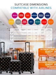 Flight Knight Medium Hardcase Printed Lightweight Check-In Suitcase With 4 Wheels - Image 6 of 7