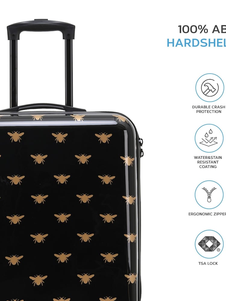 Flight Knight Medium Hardcase Printed Lightweight Check-In Suitcase With 4 Wheels - Image 7 of 7