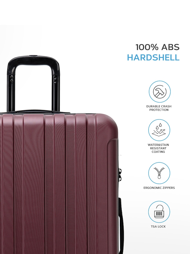 Flight Knight Large Hardcase Lightweight Check-In Suitcase With 4 Wheels - Image 2 of 7