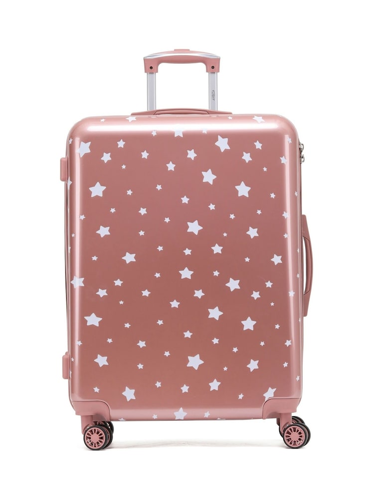 Flight Knight Large Hardcase Printed Lightweight Check In Suitcase With 4 Wheels - Image 1 of 7