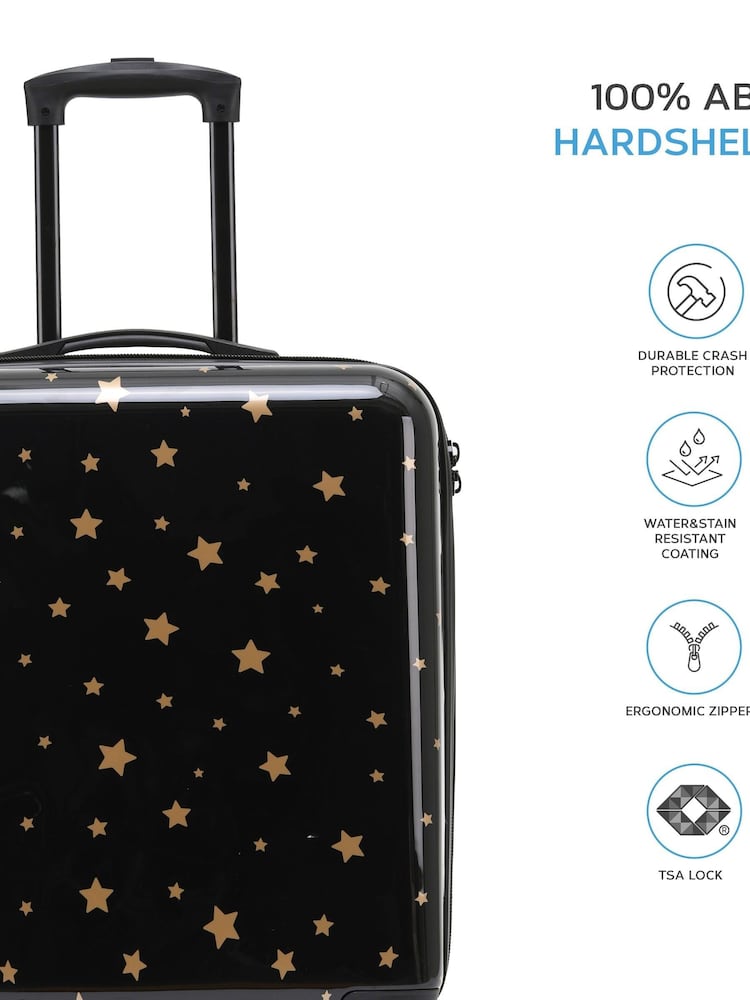 Flight Knight Large Hardcase Printed Lightweight Check In Suitcase With 4 Wheels - Image 7 of 7