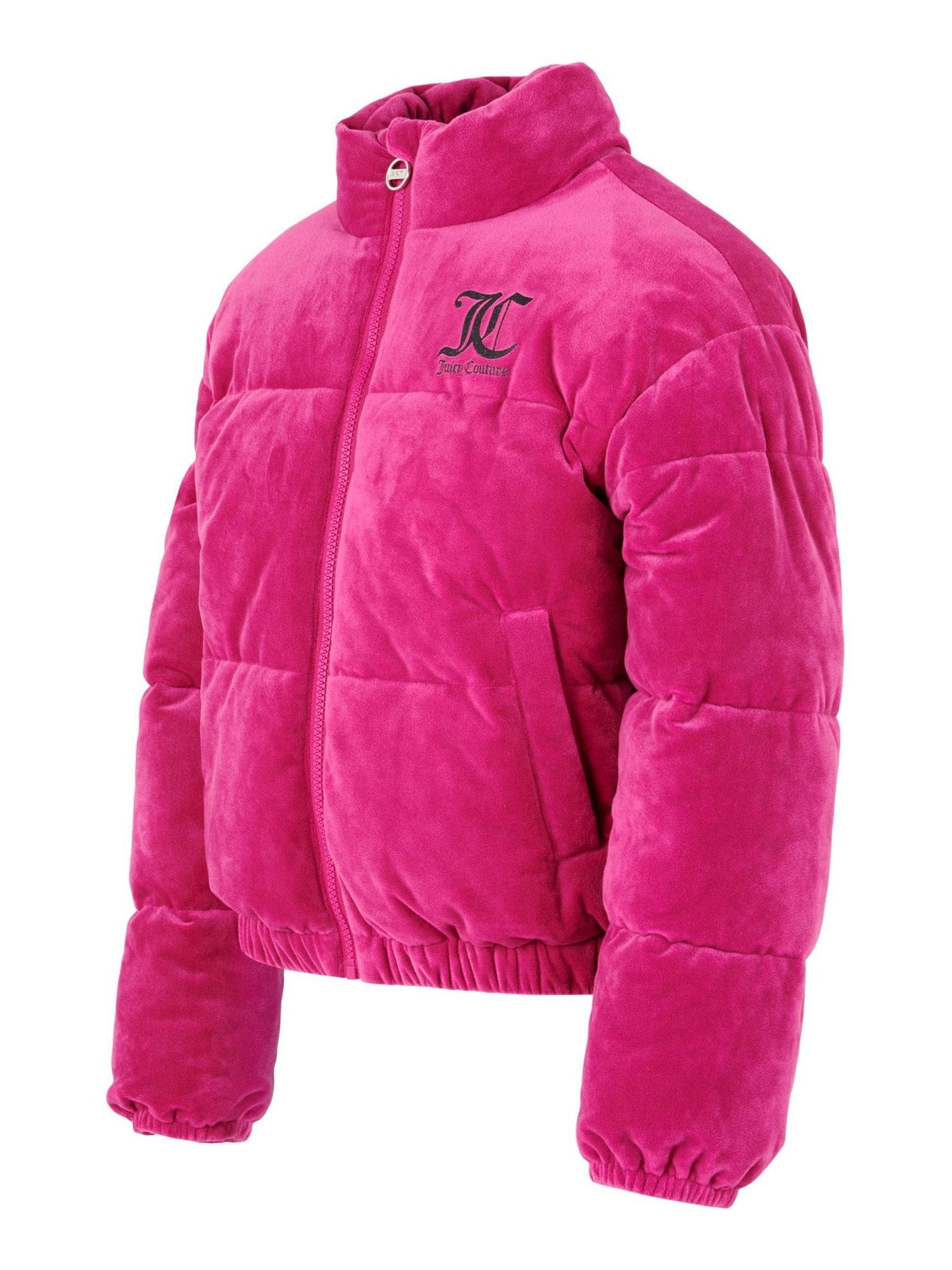 Buy Juicy Couture Pink Velour Puffer Jacket from Next Canada