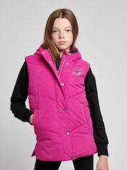 Juicy Couture Pink Longline Duvet Gilet - Image 1 of 6