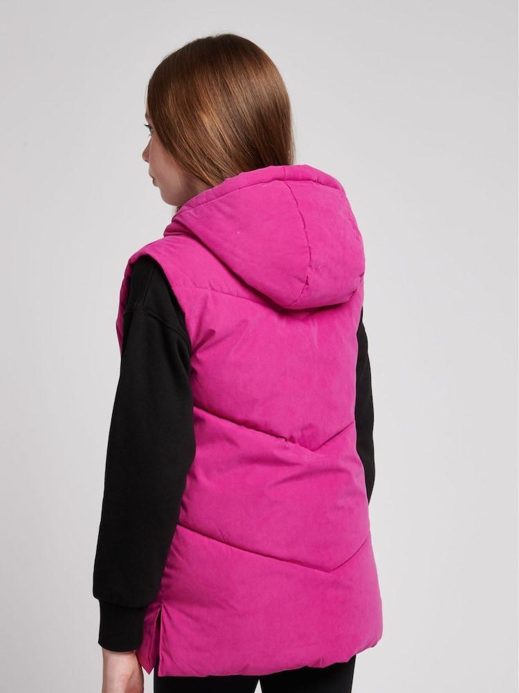 Juicy Couture Pink Longline Duvet Gilet - Image 2 of 6