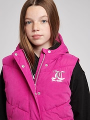 Juicy Couture Pink Longline Duvet Gilet - Image 3 of 6
