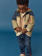 Neutral Colourblock Utility Shower Resistant Summer Coat (3mths-7yrs) - Image 3 of 9