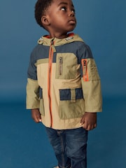 Neutral Colourblock Utility Shower Resistant Summer Coat (3mths-7yrs) - Image 4 of 9