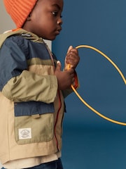 Neutral Colourblock Utility Shower Resistant Summer Coat (3mths-7yrs) - Image 6 of 9