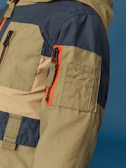 Neutral Colourblock Utility Shower Resistant Summer Coat (3mths-7yrs) - Image 7 of 9