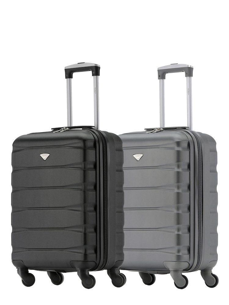 Flight Knight Ryanair Priority 4 Wheel ABS Hard Case Cabin Carry On Suitcase 55x40x20cm  Set Of 2 - Image 1 of 8