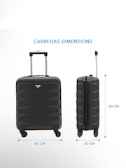 Flight Knight Ryanair Priority 4 Wheel ABS Hard Case Cabin Carry On Suitcase 55x40x20cm  Set Of 2 - Image 3 of 8