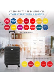Flight Knight Ryanair Priority 4 Wheel ABS Hard Case Cabin Carry On Suitcase 55x40x20cm  Set Of 2 - Image 7 of 8