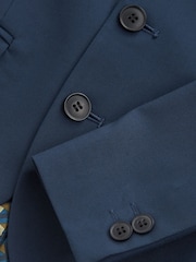 Blue Tailored Fit Suit Jacket (12mths-16yrs) - Image 6 of 6