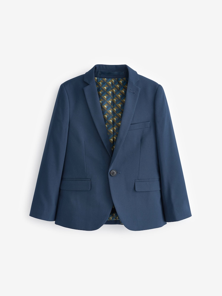Blue Skinny Fit Suit Jacket (12mths-16yrs) - Image 2 of 3