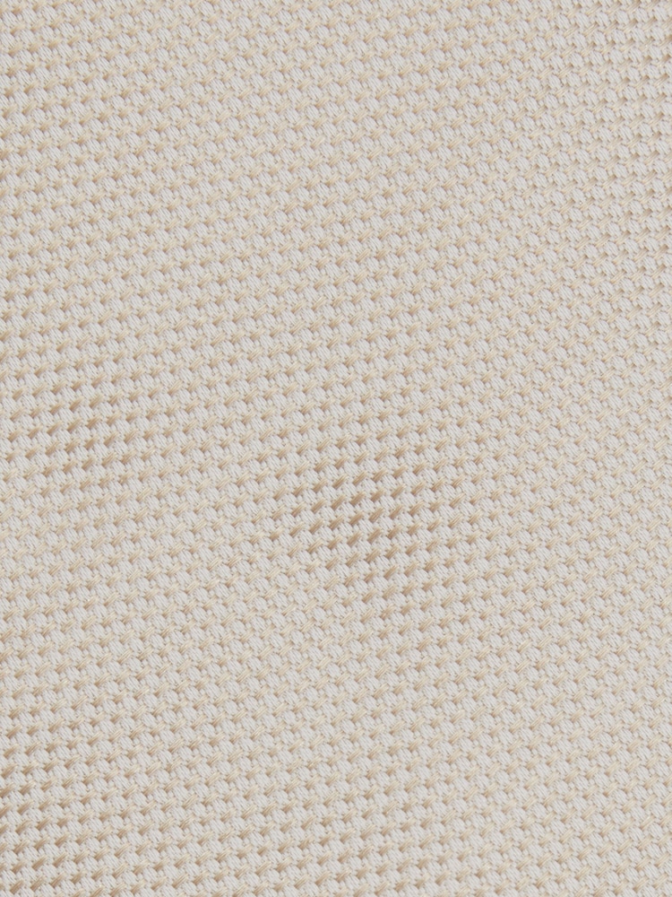 Reiss Soft Champagne Ceremony Textured Silk Blend Tie - Image 5 of 5
