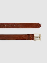 Reiss Tan Albany Leather Belt - Image 3 of 5