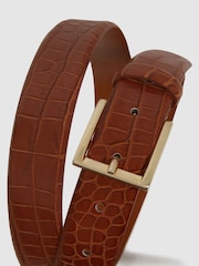 Reiss Tan Albany Leather Belt - Image 5 of 5