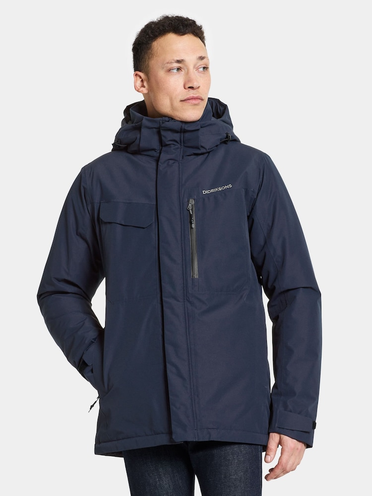 Didriksons Unisex Blue Stefan Jacket - Image 1 of 4