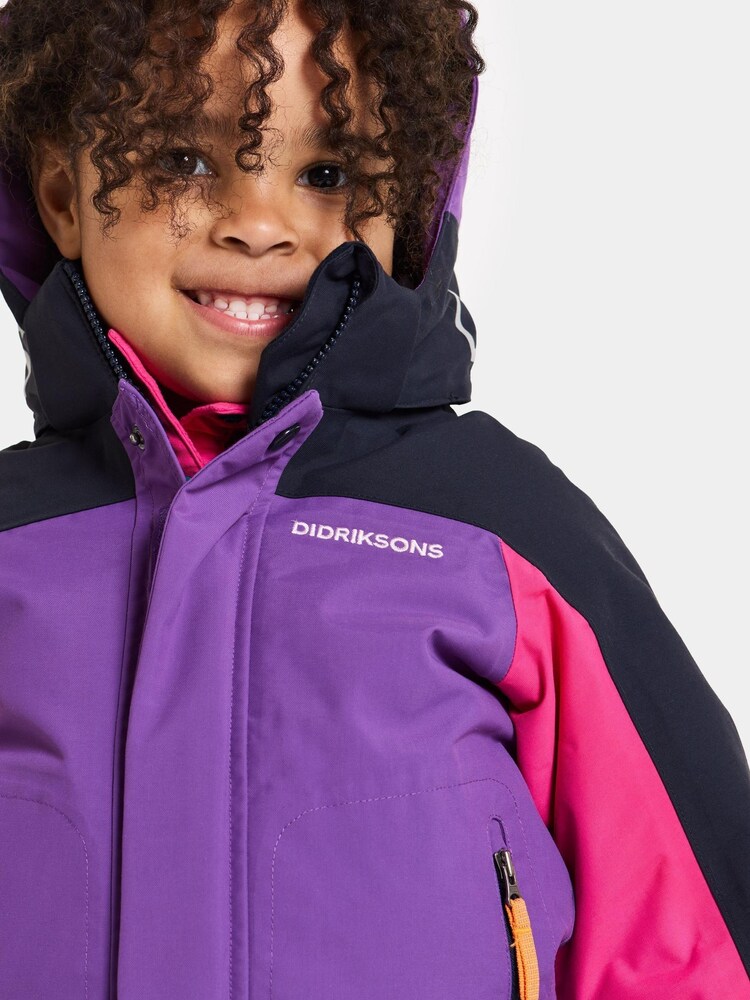 Didriksons Kids Purple Neptun Jacket - Image 4 of 4