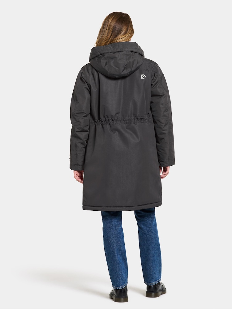 Didriksons Josefine Wns Parka 2 Black Jacket - Image 2 of 4