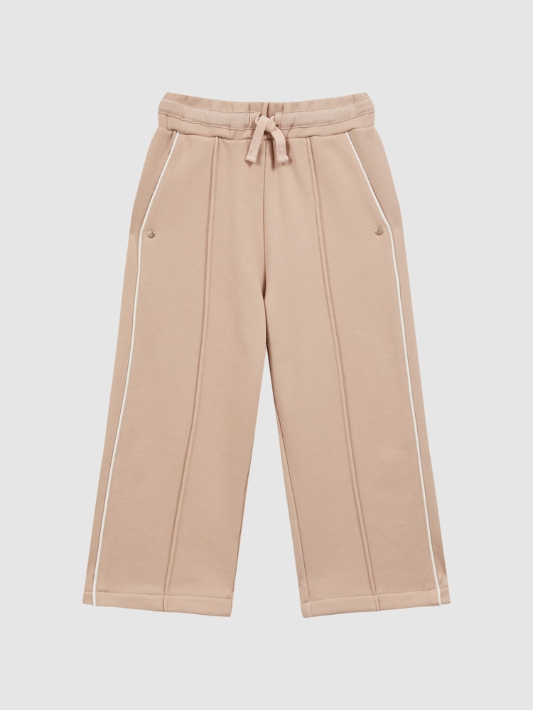 Reiss Camel Amina 9-14 yrs Drawstring Stripe Joggers - Image 2 of 6