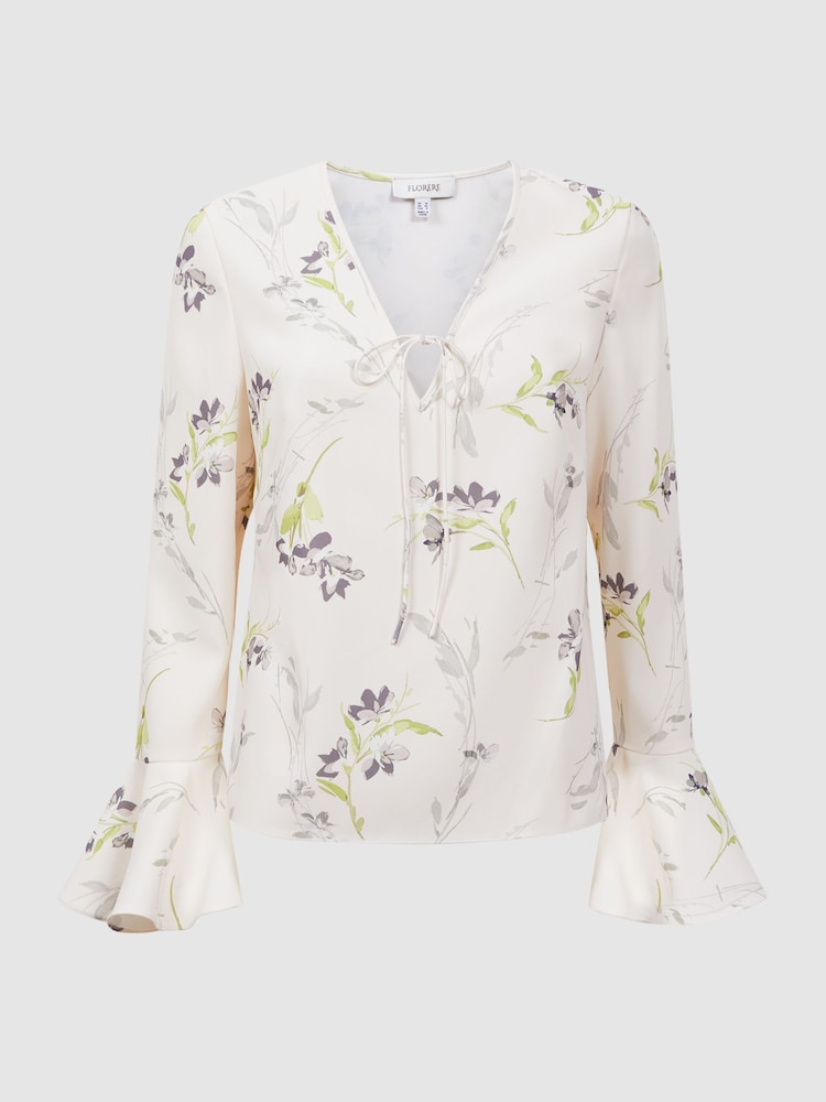 Florere Floral V-Neck Top - Image 10 of 10