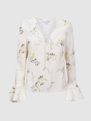 Florere Floral V-Neck Top - Image 2 of 5