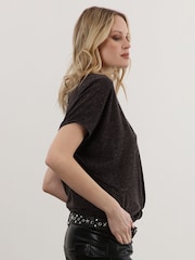 Religion Black Tunic Jersey Top - Image 4 of 6