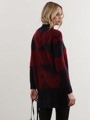 Religion Blue High Neck Jumper Tunic Dress In Neutral Pattern - Image 7 of 8