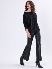 Religion Black Off The Shoulder Super Soft Fluffy Jumper - Image 3 of 6