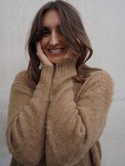 Religion Brown Cosy Heritage Knitted Midi Dress In Soft Fluffy Yarn - Image 2 of 8