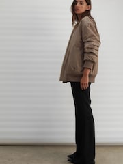 Religion Natural Reversible Nylon Fleece Teddy Bomber Jacket - Image 7 of 9