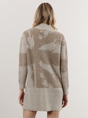 Religion Natural High Neck Jumper Tunic Dress In Neutral Pattern - Image 4 of 5