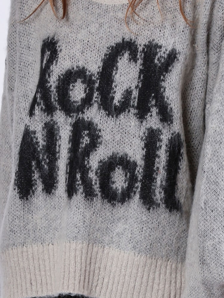 Religion Nude Oversized Slogan Jumper In Soft Fluffy Knit - Image 6 of 6