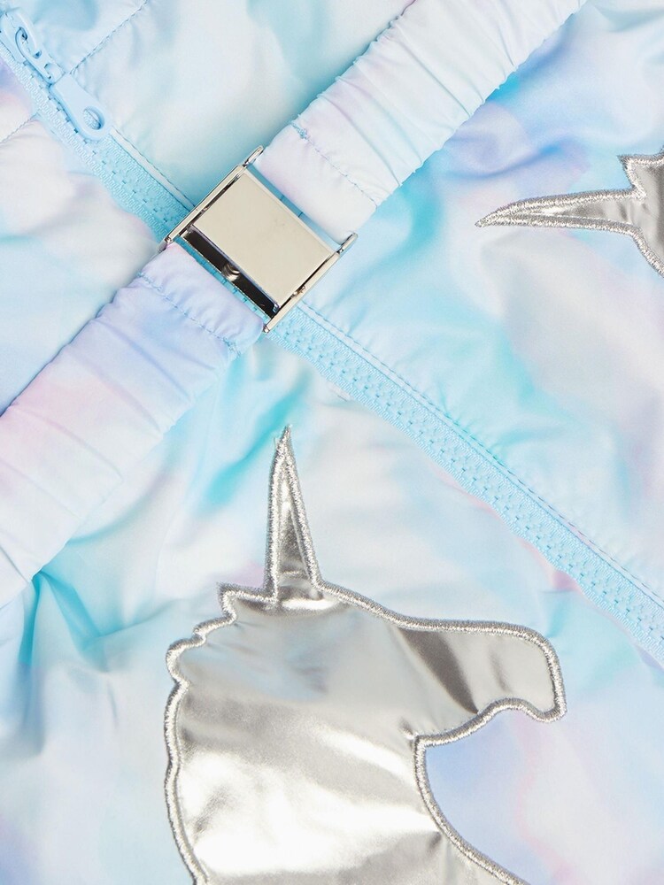 Monsoon Watercolour Unicorn Padded Coat - Image 3 of 3