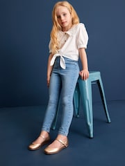 Blue Elasticated Waist Jeggings 2 Pack (3-16yrs) - Image 2 of 6