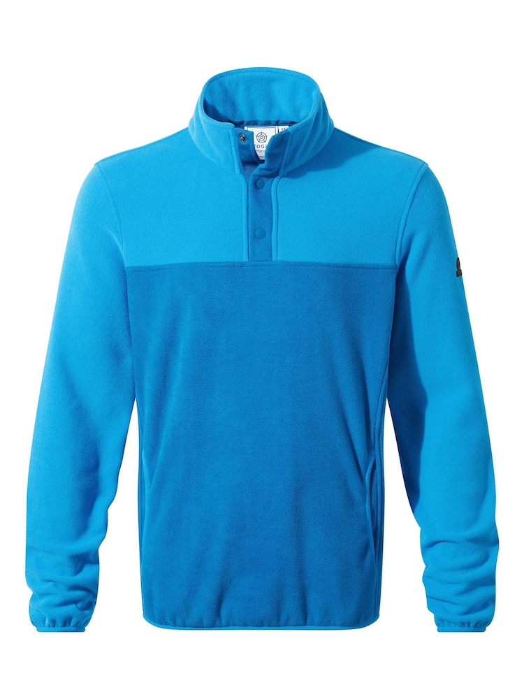 Tog 24 Blue Farlow Press Stud Neck Fleece - Image 8 of 8
