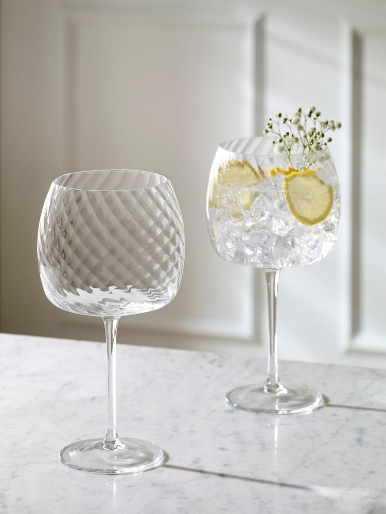 Set of 2 Clear Anais Gin Glasses - Image 1 of 4
