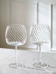 Set of 2 Clear Anais Gin Glasses - Image 2 of 4