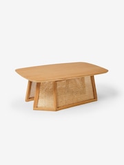 MADE.COM Oak Luca Rattan Coffee Table - Image 3 of 3