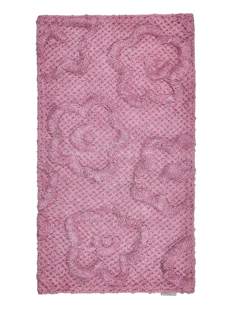 Ted Baker Pink Magnolia 100% Cotton Bath Mat - Image 2 of 2