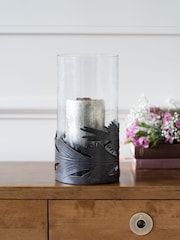 Laura Ashley Gold Winspear Leaf Hurricane Lantern Candle Holder - Image 1 of 4