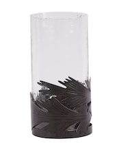 Laura Ashley Gold Winspear Leaf Hurricane Lantern Candle Holder - Image 2 of 4